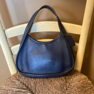 Vintage Coach Ergo Satchel Mini 9027 True Blue 97 Navy Leather Bag